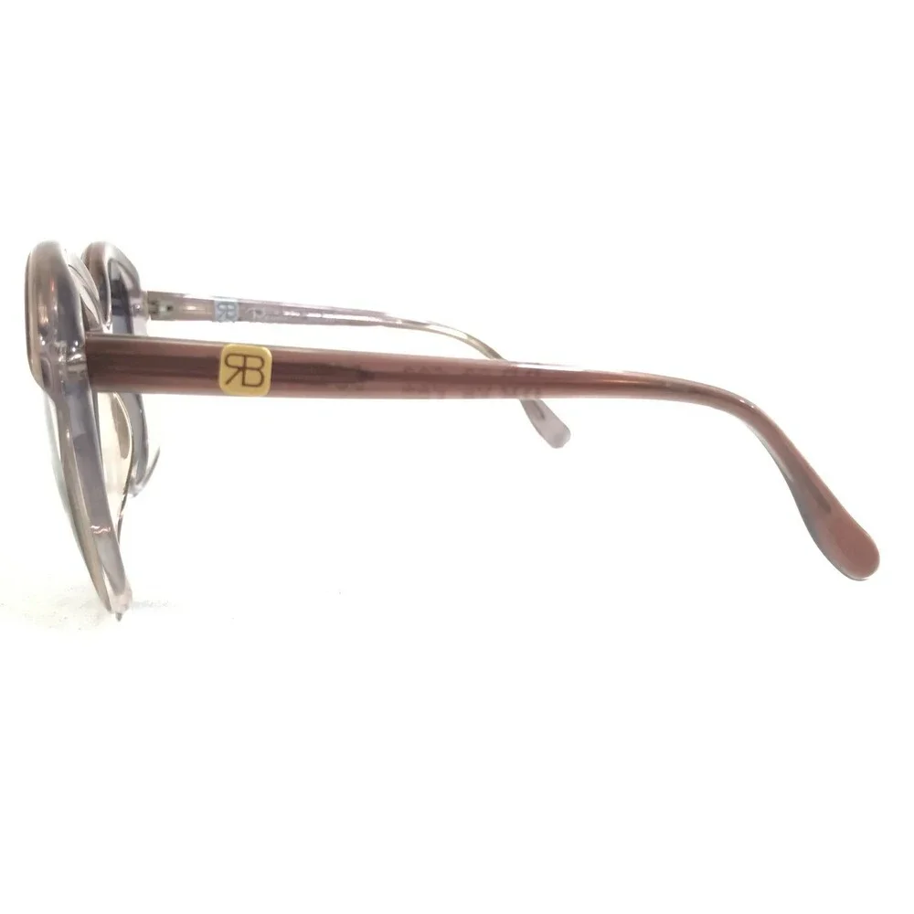 Vintage Renato Balestra Sunglasses RB02-522 Clear Brown Frames with Blue Lenses